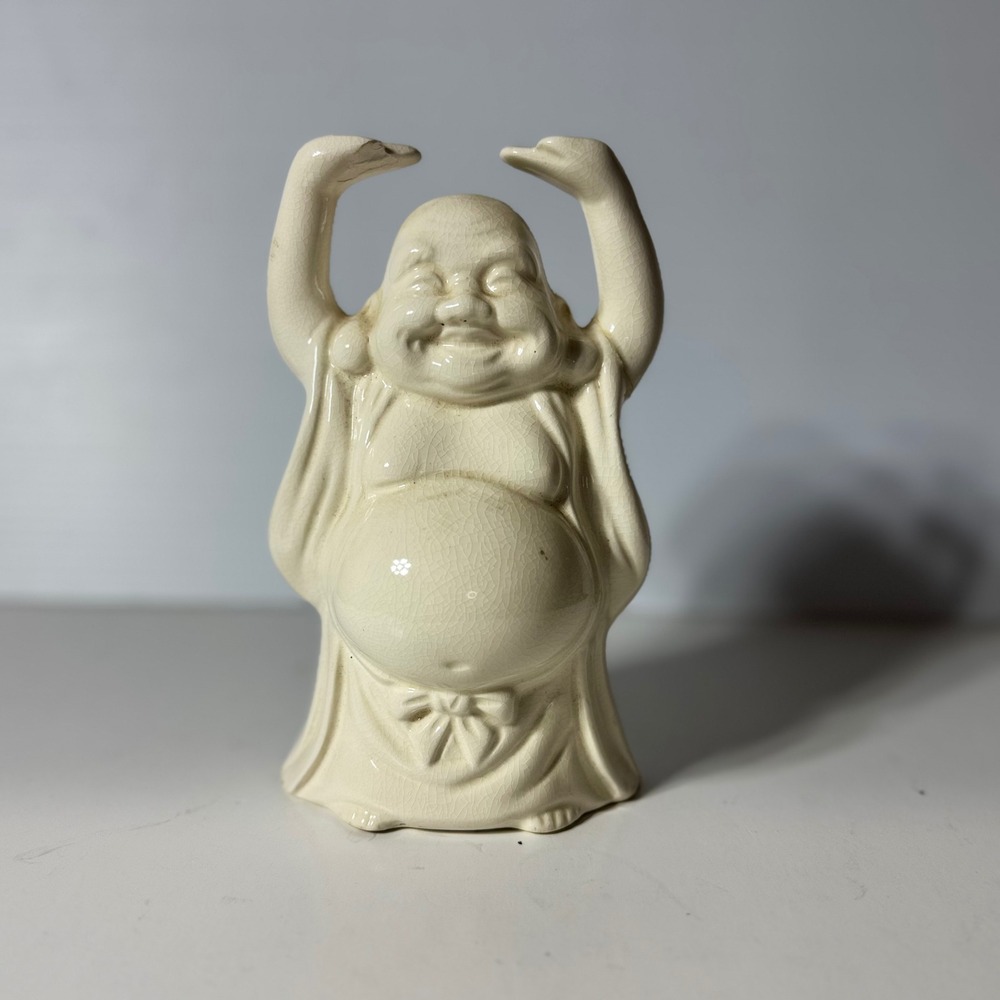 Vintage Benihana Buddha Tiki Mug Vase Japan Ceramic Happy Hotei Restaurant